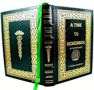 A TIME TO REMEMBER: AN AUTOBIOGRAPHY By F. William Sunderman 1998 VG+-image