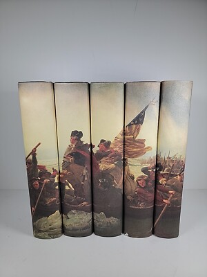 5 Vol LIFE OF GEORGE WASHINGTON ~ Easton Press Irving #30 / 1000 w/DUST JACKETS-image