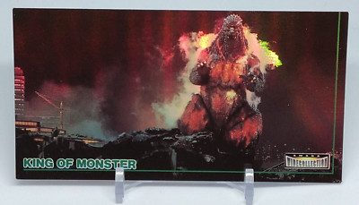 Godzilla King of Monster Amada Wide Collection Trading Card No.12 Holo 1996-image