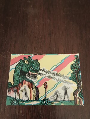 1963 Abby Vending Monster Magic Action W510 (Green Godzilla) (NM-MT)-image