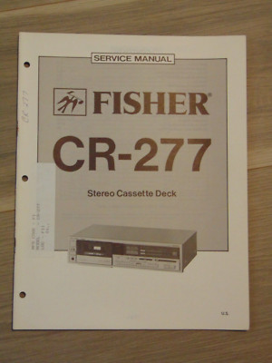 Fisher CR-277 Service Manual Stereo Cassette Deck-image