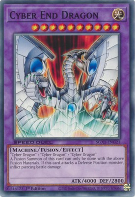 Cyber End Dragon - SGX1-ENG21 - Common - 1st Edition NM YuGiOh!  Speed Duel GX: -image
