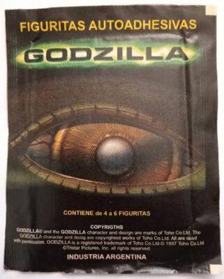 Argentina 1998 TopCards Godzilla Sticker Pack-image