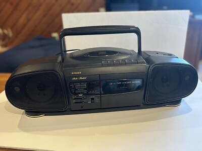 Vtg Fisher PHDS 200 Portable Stereo AM/FM Radio CD Tape Cassette Boombox. WORKS-image