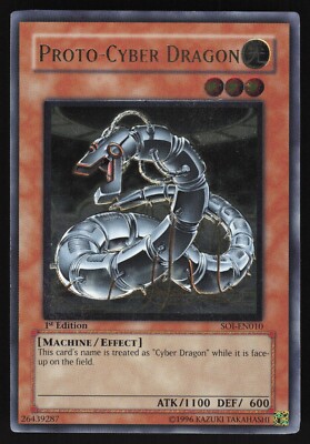 Proto-Cyber Dragon - SOI-EN010 - Ultimate Rare - 1st Edition Yugioh-image