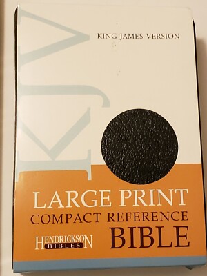 Holy Bible KJV Red Print Compact Reference Edition Hendrickson Bonded Leather -image