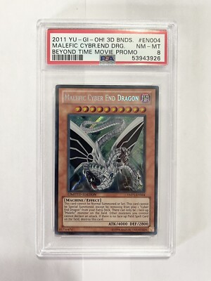 PSA 8 2011 Yu-Gi-Oh Beyond Time Movie Malefic Cyber End Dragon EN004-image