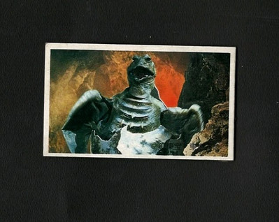Godzilla 1960s Menko Battle Card Japanese. Vintage. Japan. Godzilla #60639-image