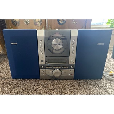 Fisher Slim 1500 AM FM Radio Stereo System CD Player Dual Speakers (AS-IS)-image