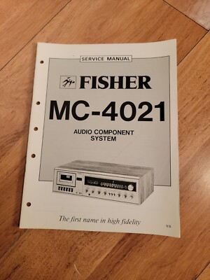 Fisher MC 4021 Stereo System Service Manual-image