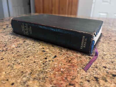 The New Chain Reference Bible Thompson, B. B. Kirkbride Co. Morocco Leather 1964-image