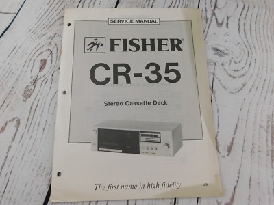 FISHER CR-35 Stereo Cassette Deck SERVICE MANUAL w/wiring diagram-image