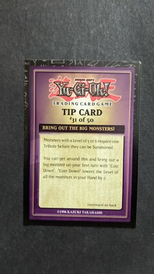 Dark Revelation Volume 1 Tip Cards Yu-Gi-Oh-image