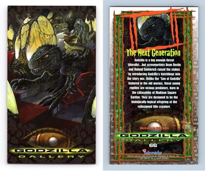 The Next Generation #66 Godzilla 1998 Inkworks Supervue Trading Card-image