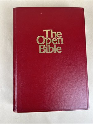 The Open Bible New American Standard Nelson Red Letter Edition 1979 GUC-image