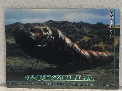 GODZILLA - Trading Card #40 - MOTHRA - 1995 Amada RARE - Character Introduction-image