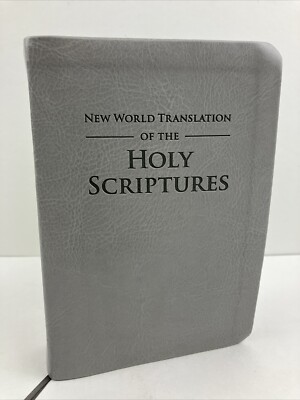 New World Translation of the Holy Scriptures Faux Leather, Gray Jehovah Witness-image