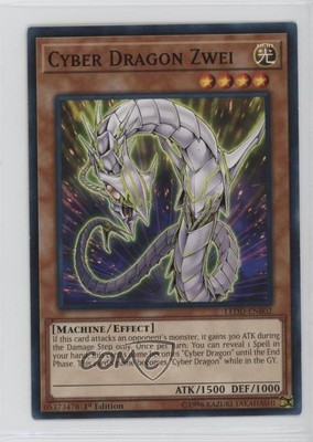 2017 Yu-Gi-Oh! Legendary Decks 1st Edition Cyber Dragon Zwei #LEDD-ENB02 3g6-image