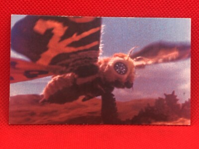 Mothra vs  Godzilla card 4inch Barcode Battler vintage  No.50  rare TOHO-image