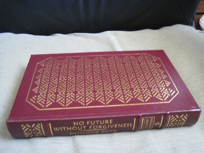 DESMOND TUTU SIGNED - NO FUTURE WITHOUT FORGIVENESS - EASTON PRESS LEATHER NOBEL-image