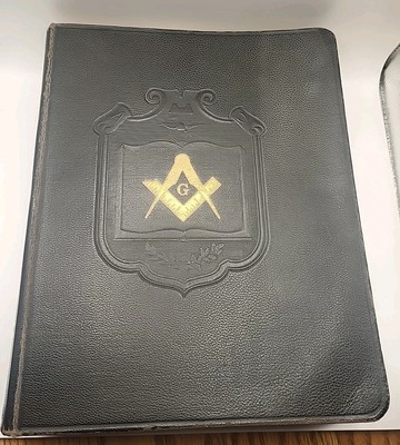 Holy Bible Holman Mason Masonic 1937 Reference Dictionary Index Color Plates -image