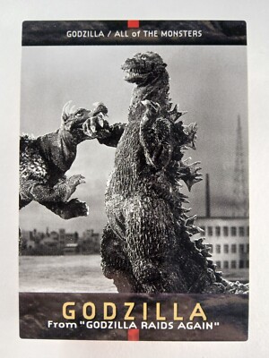 Godzilla #1 - Toho Monster Carddass Masters (1996 Japanese card) vintage kaiju-image