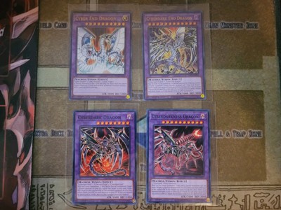YUGIOH CYBERDARK END DRAGON + CYBER END DRAGON + CYBERDARK DRAGON/DARK-image