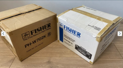 NEW Fisher PH-W702K Rare Vintage Cassette Deck GHETTOBLASTER 🔥MINT Warranty 88-image