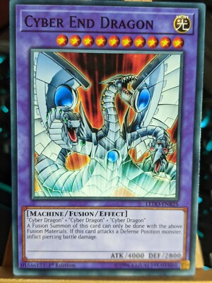 Cyber End Dragon LEDD-ENB25 Common 1st Edition LP/NM Yugioh Cards-image