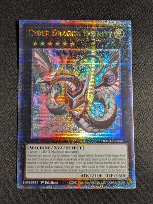 Yugioh - Cyber Dragon Infinity RA04-EN068 1st Quarter Century Rare Alt Art NM-image