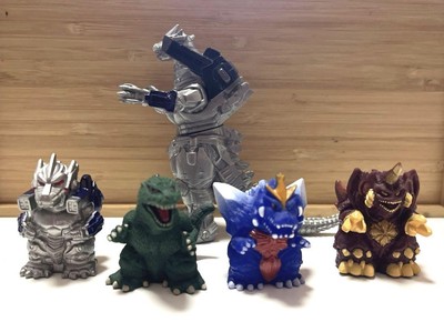 Godzilla Figure Soft Vinyl Finger Puppet 5-Piece Set-image