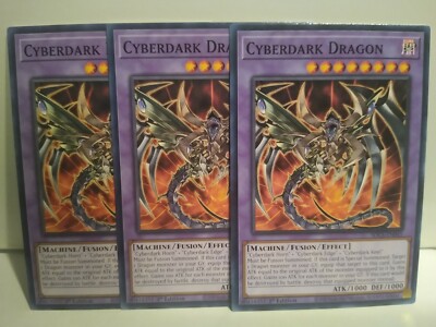 x3 Cyberdark Dragon - SDCS-EN045 - Common 1st Edition NM-image