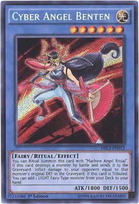 Yu-Gi-Oh Card - DRL3-EN012 - CYBER ANGEL BENTEN (secret rare holo) - NM/Mint-image
