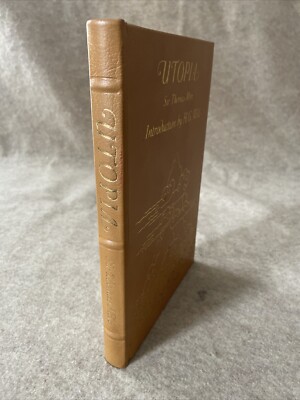 Easton Press Famous Editions Utpoia by Thomas More H G Wells Intro NEAR MINT MA-image