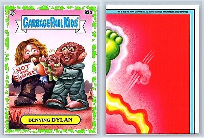Enemy Mine Dennis Quaid Louis Gossett Garbage Pail Kids Spoof GREEN Card Dylan-image