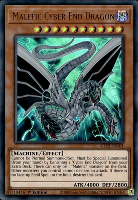 Malefic Cyber End Dragon - Ultra Rare 1st Edition GFP2-EN101 - NM - YuGiOh-image