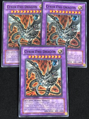 YUGIOH CYBER END DRAGON STON-ENSE1 SUPER X3 (LP)-image