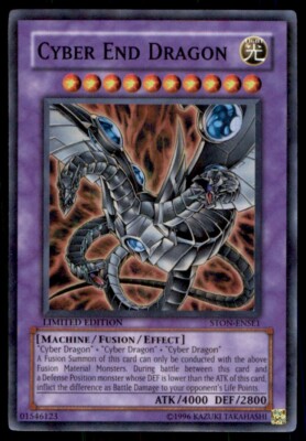 Yu-Gi-Oh! Cyber End Dragon #STON-ENSE1 Light Play-image