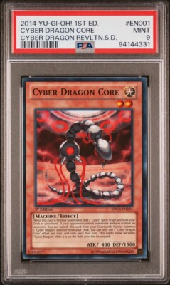Cyber Dragon Core SDCR-EN001 1st Edition Super Rare Unlimited 2014 Yugioh PSA 9-image