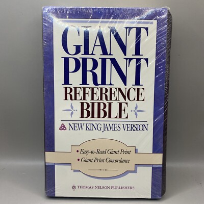 King James Giant Print Reference Bible • Red Letter Edition • New / Sealed!-image