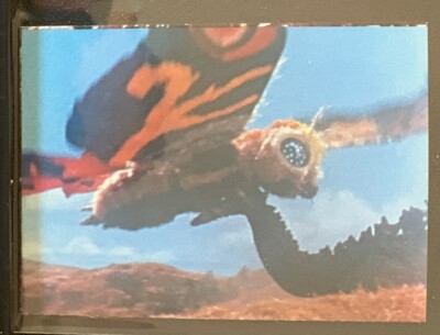 1973 vintage GODZILLA Amada Toho kaiju Card Japanese Mothra #10A-image