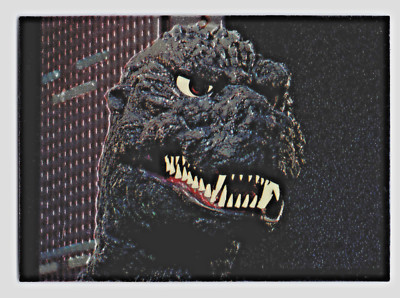 1996 AMADA TOHO Godzilla TCG #29 Chrome Foil Trading Card Vintage Rare Monster-image