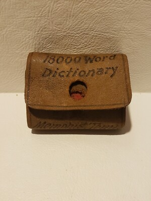 antiq THE LITTLE WEBSTER MINI DICTIONARY 18000 WORDS memphis, tenn (H9)-image