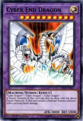 ( CYBER END DRAGON ) - Common - LED3-EN017 - 1st - NM - Yu-Gi-Oh White Abyss-image