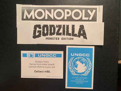 Monopoly Godzilla SHOBIJIN TWINS SUMMON MOTHRA  CARD UNGCC GAME REPLACEMENT-image