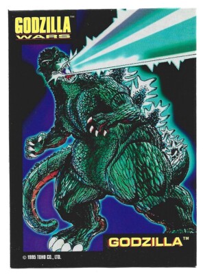 GODZILLA WARS CARD #20 GODZILLA TRENDMASTERS TOY INSERT CARD TOHO 1995-image