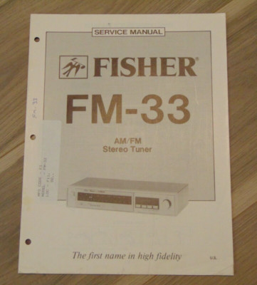 Fisher FM-33  Service Manual AM/FM Stereo Tuner-image