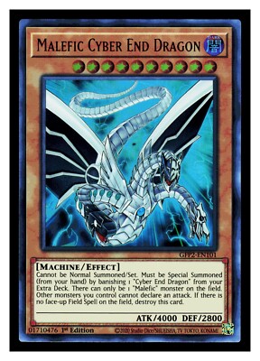 YuGiOh GFP2-EN101 Malefic Cyber End Dragon The 2nd Haunting Ultra Rare-image
