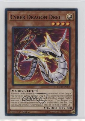 Cyber Dragon Drei 1st Ed. YuGiOh Legendary Decks #LEDD-ENB03 3g6-image