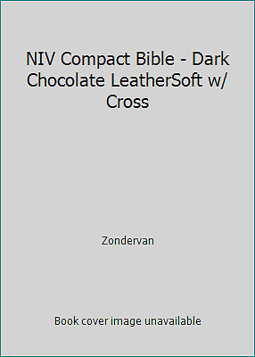 NIV Compact Bible - Dark Chocolate LeatherSoft w/ Cross by Zondervan-image